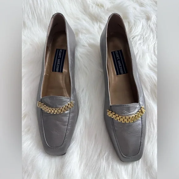 Stuart Weitzman | Shoes | Stuart Weitzman Metallic Loafers  display picture 2